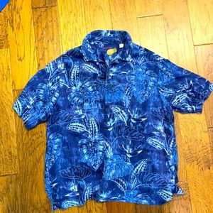 Caribbean button down short sleeve shirt